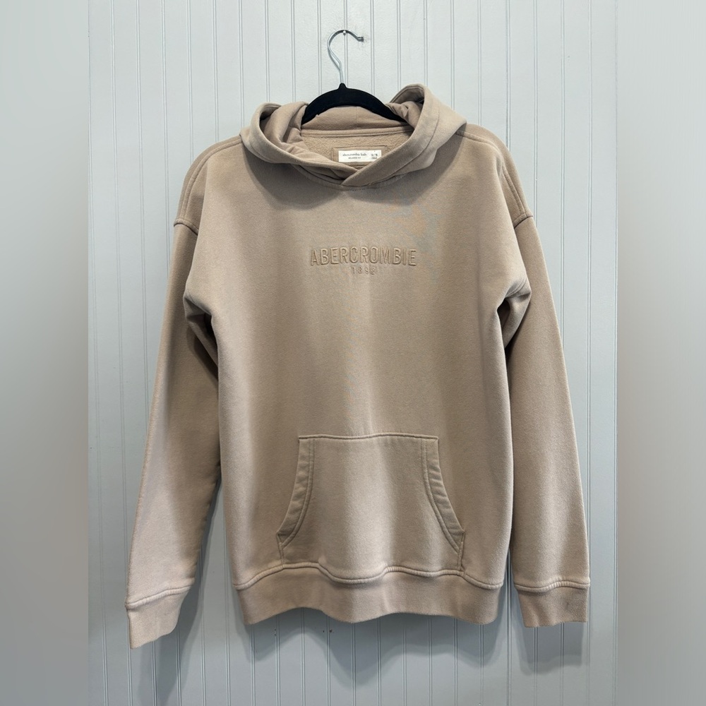 Abercrombie Kids Pullover Hoodie Tan Size 15/16